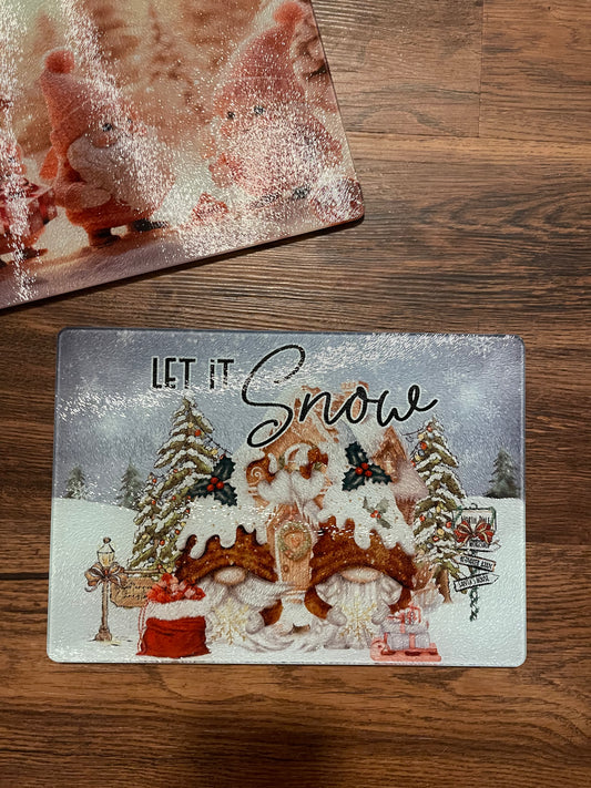Christmas Glass Cutting board